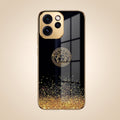 Oppo Reno 15 Pro Mini 5G Medusa Head Gold Electroplated Glass Phone Back Case