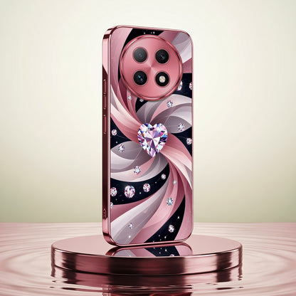Oppo F29 Pro 5G Diamond Glam Pink Electroplated Glass Phone Back Case