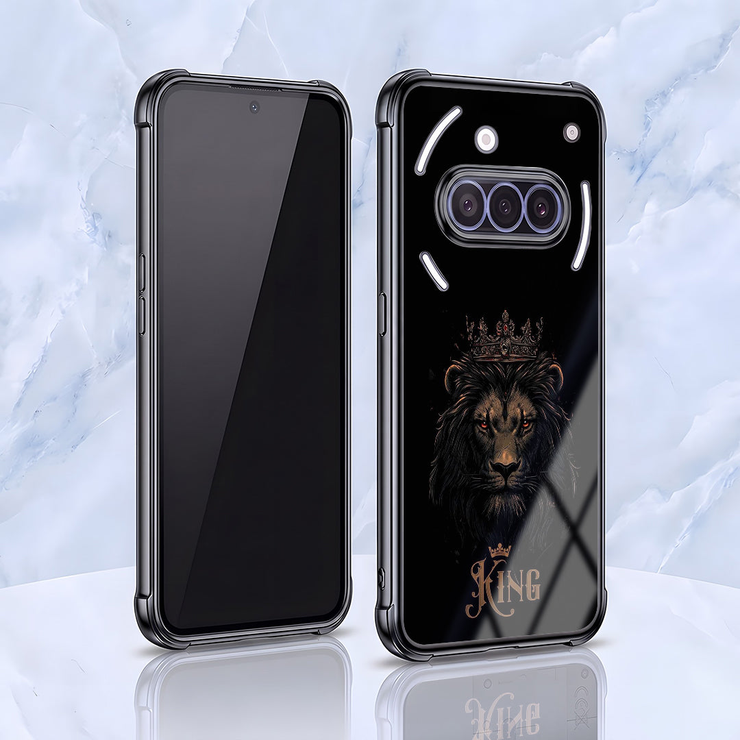 Nothing Phone 3a 5G Premium Crowned Lion Airbags Printed Back Case