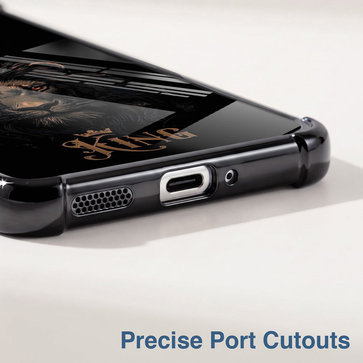 Oppo F29 5G Premium Crowned Lion Airbags Printed Back Case