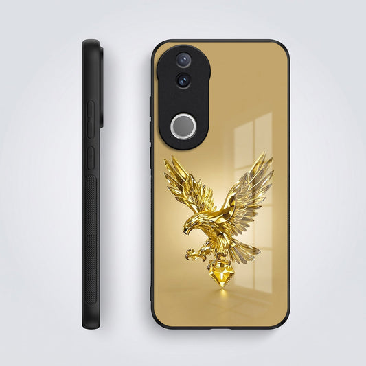 Vivo V50 5G Golden Eagle Acrylic Glass Back Case