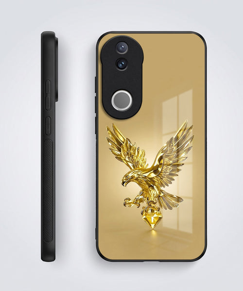 Vivo V50 5G Golden Eagle Acrylic Glass Back Case