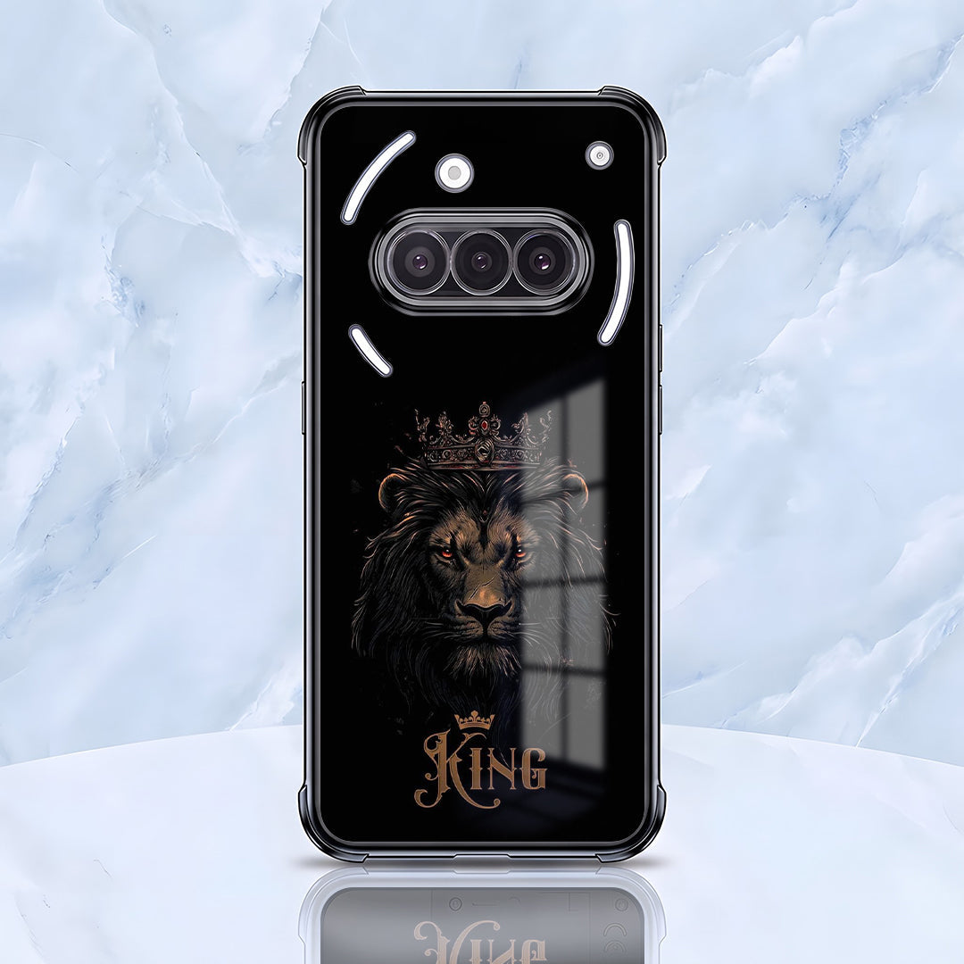 Nothing Phone 3a 5G Premium Crowned Lion Airbags Printed Back Case