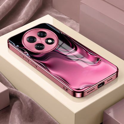 Oppo F31 Pro+ 5G Liquid Wave Pink Electroplated Glass Phone Back Case