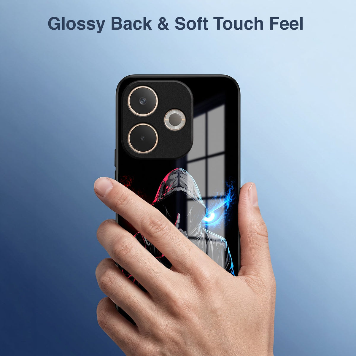 Oppo A5 Pro 5G Hooded Shadow Demon Acrylic Glass Back Case