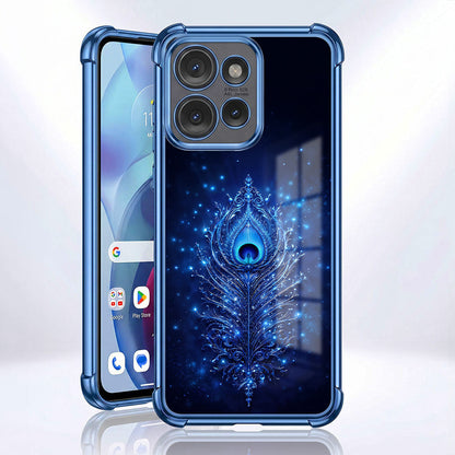 Motorola Edge 50 Neo 5G Premium Peacock Feather Airbags Printed Back Case