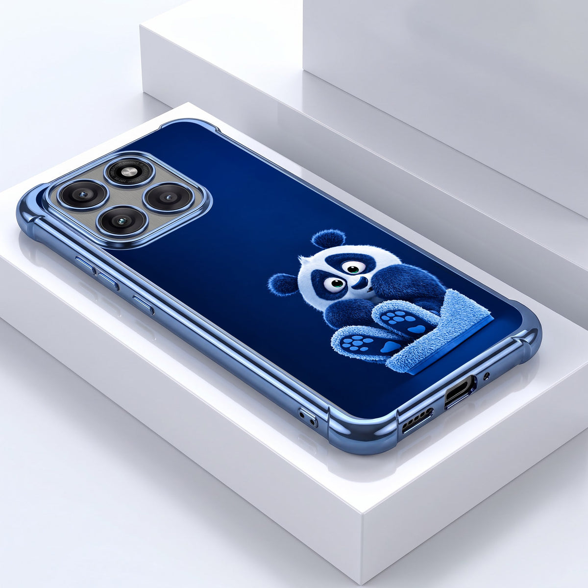 Motorola Edge 60 Pro 5G Cute Panda Airbags Printed Back Case