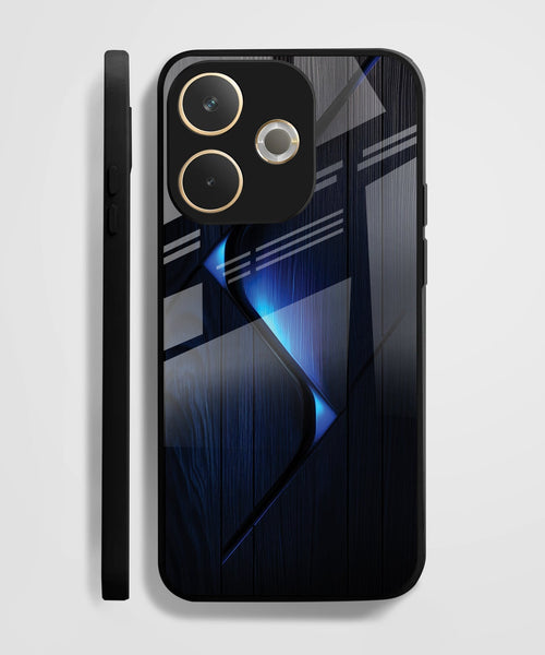 Oppo A5 Pro 5G Premium Acrylic Shockproof Glass Back Case (Blue Gradient)