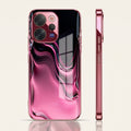 Vivo V70 5G Liquid Wave Pink Electroplated Glass Phone Back Case