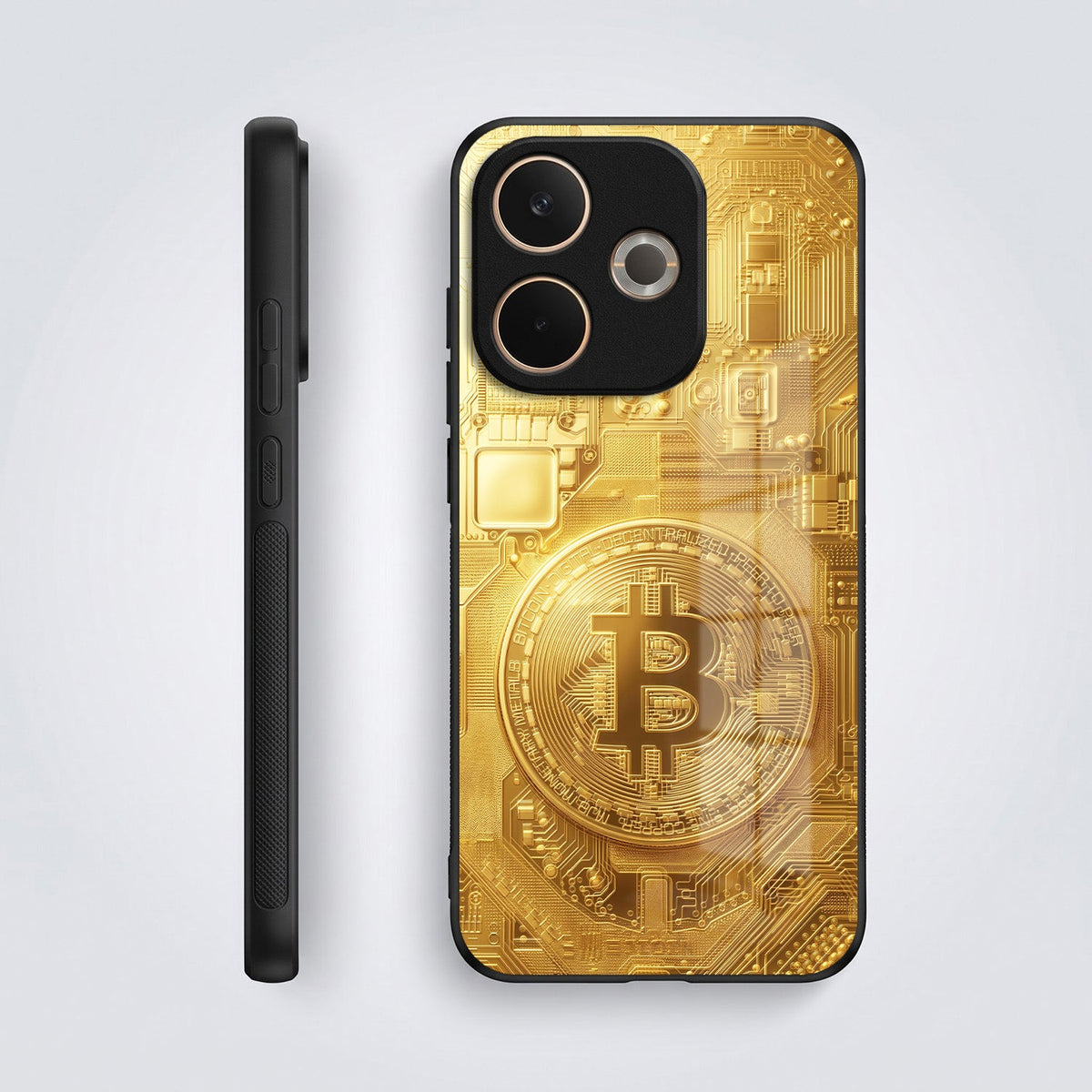 Oppo A5 Pro 5G Bitcoin Acrylic Glass Back Case