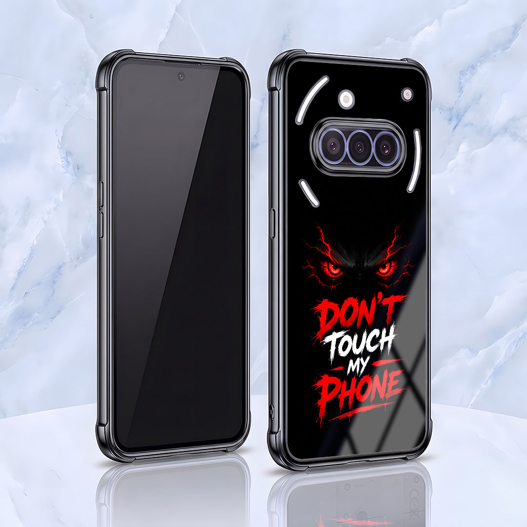 Nothing Phone 3a 5G Don't Touch My Phone Airbags Printed Back Case