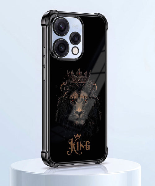 Oppo Reno 15 5G Premium Crowned Lion Airbags Printed Back Case