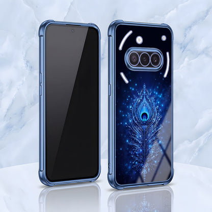 Nothing Phone 3a 5G Premium Peacock Feather Airbags Printed Back Case