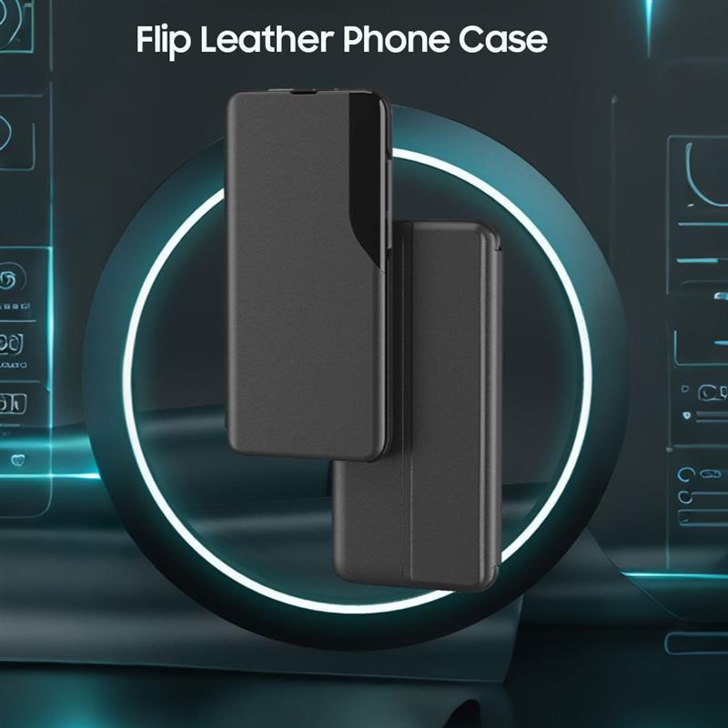 Vivo Y200 5G Luxury Half Window Leather Flip Case