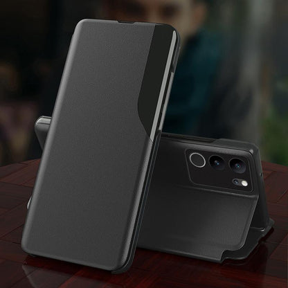 Vivo V29 5G Luxury Half Window Leather Flip Case