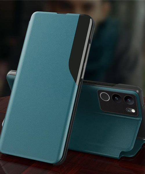 Vivo V29 5G Luxury Half Window Leather Flip Case