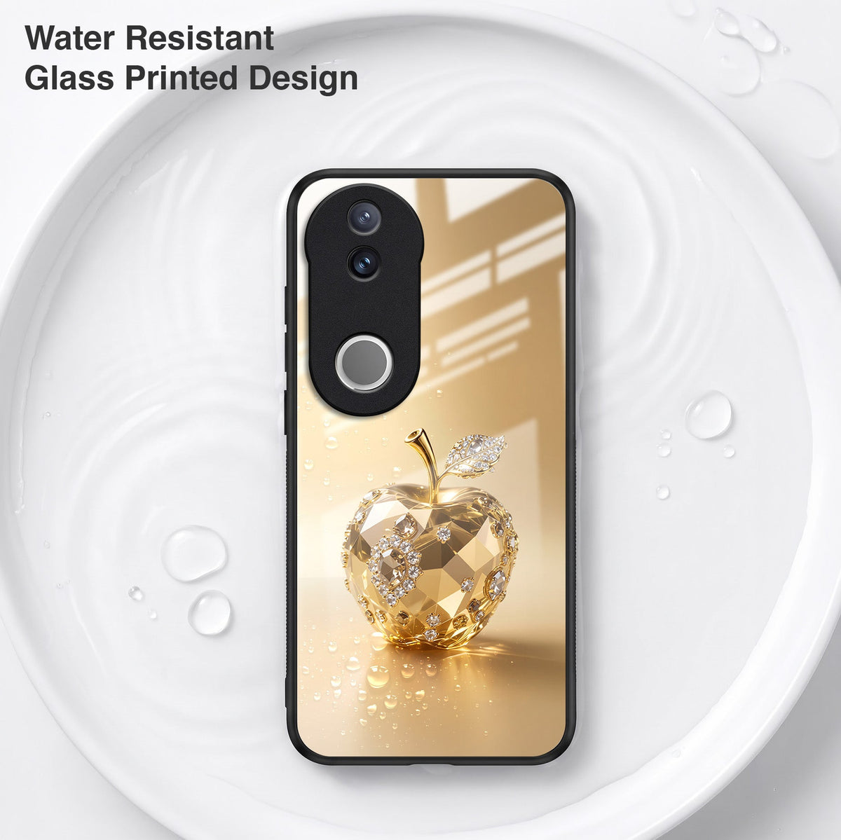 Vivo V50 5G Golden Apple Acrylic Glass Back Case