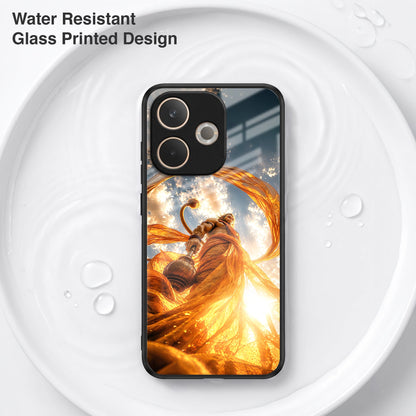 Oppo A5 Pro 5G Divine Hanuman Acrylic Glass Back Case