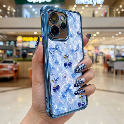 Oppo Reno 15 Pro Mini 5G Blue Cherry Airbags Printed Back Case