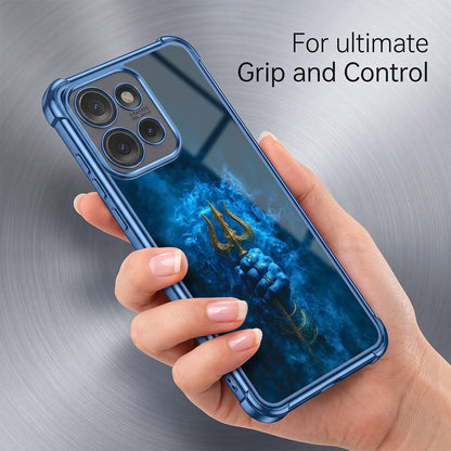 Motorola Edge 50 Neo 5G Premium Golden Trishul Airbags Printed Back Case