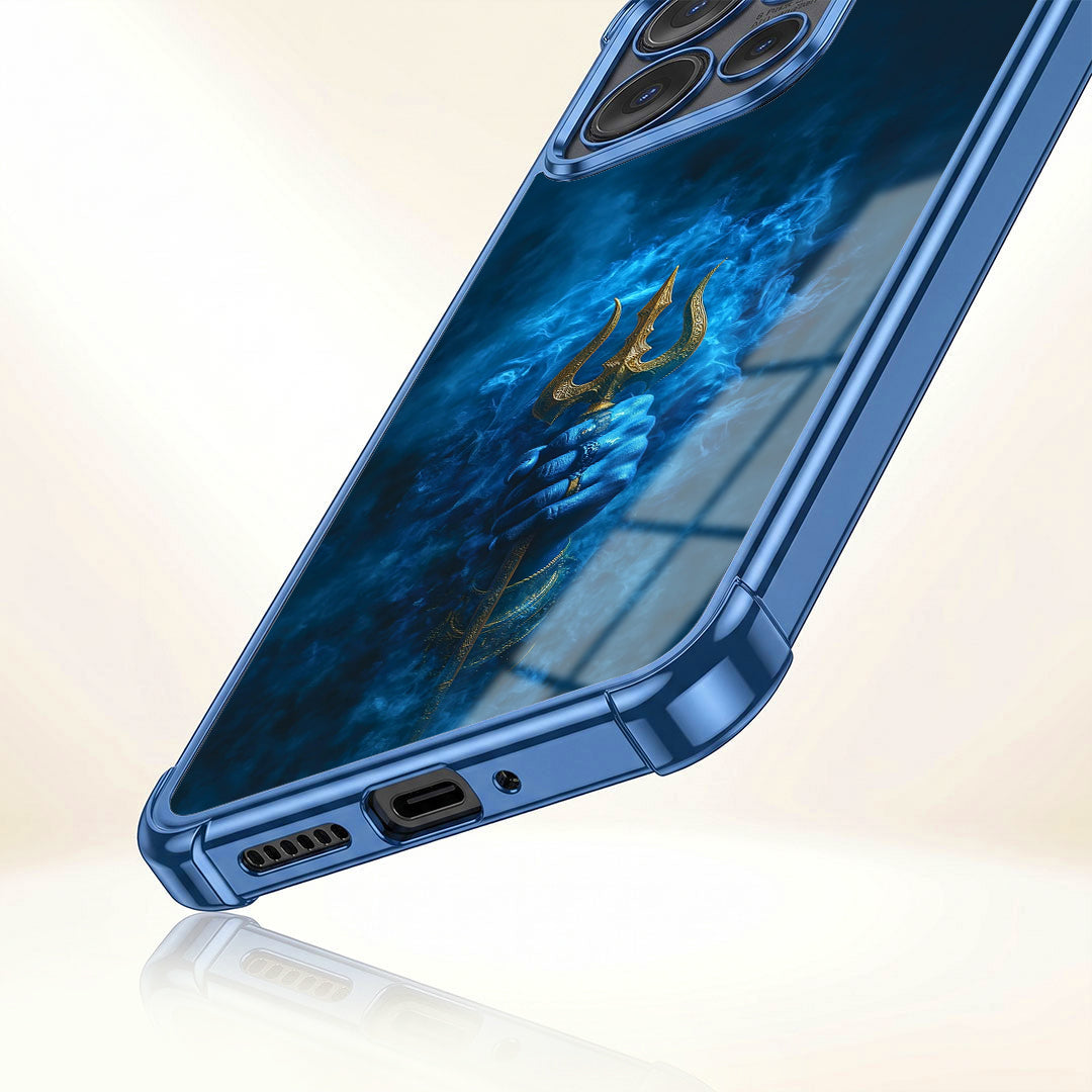 Motorola Edge 50 Neo 5G Premium Golden Trishul Airbags Printed Back Case