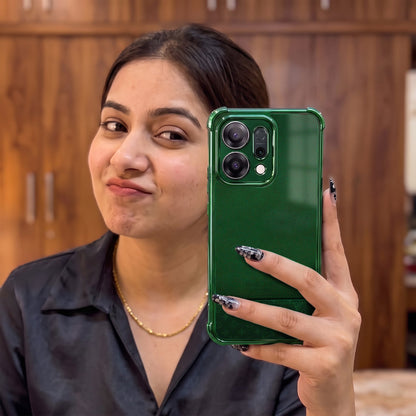 Oppo Reno 14 5G Green Phantom Power Airbags Printed Back Case