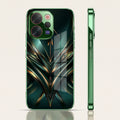 Vivo V70 5G Vortex 3D Arrows Green Electroplated Glass Back Case