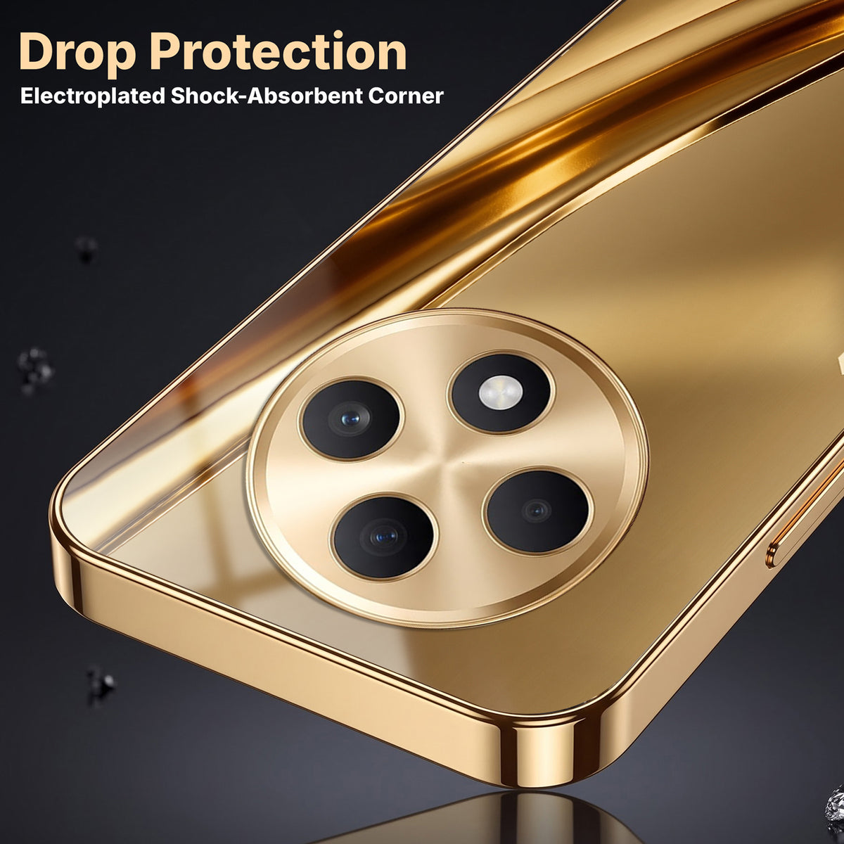 Oppo F27 5G Luxury Infinity Energy Gold Electroplated Glass Phone Case