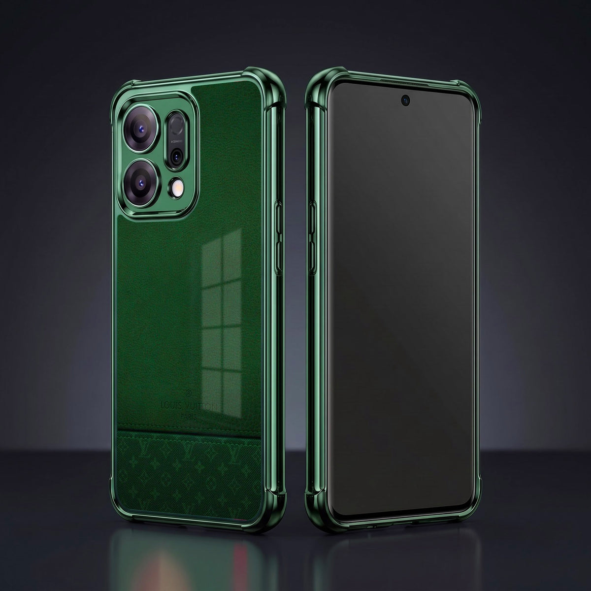 Oppo Reno 14 5G Green Phantom Power Airbags Printed Back Case
