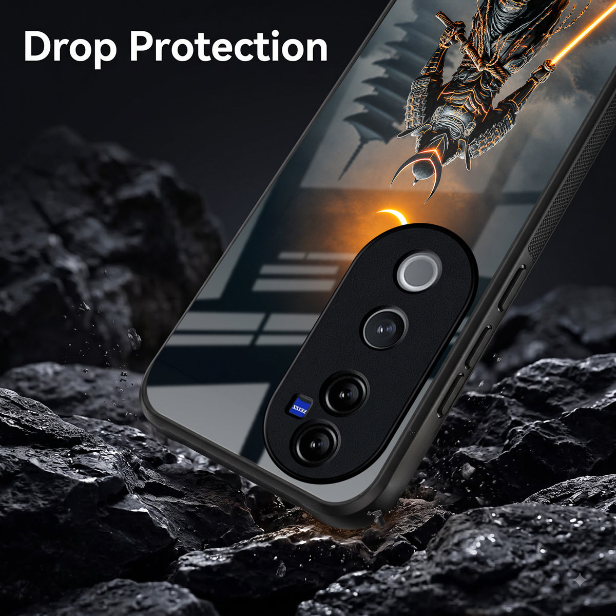 Vivo V40 Pro 5G Samurai Warrior Acrylic Glass Back Case