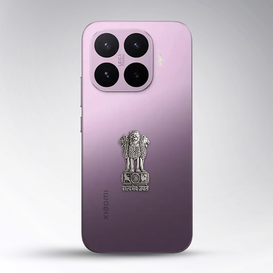 Xiaomi 17T 5G Compatible Satyamev Jayate 3D Metal Emblem Sticker