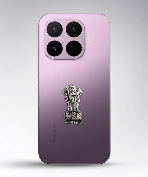 Xiaomi 17T 5G Compatible Satyamev Jayate 3D Metal Emblem Sticker