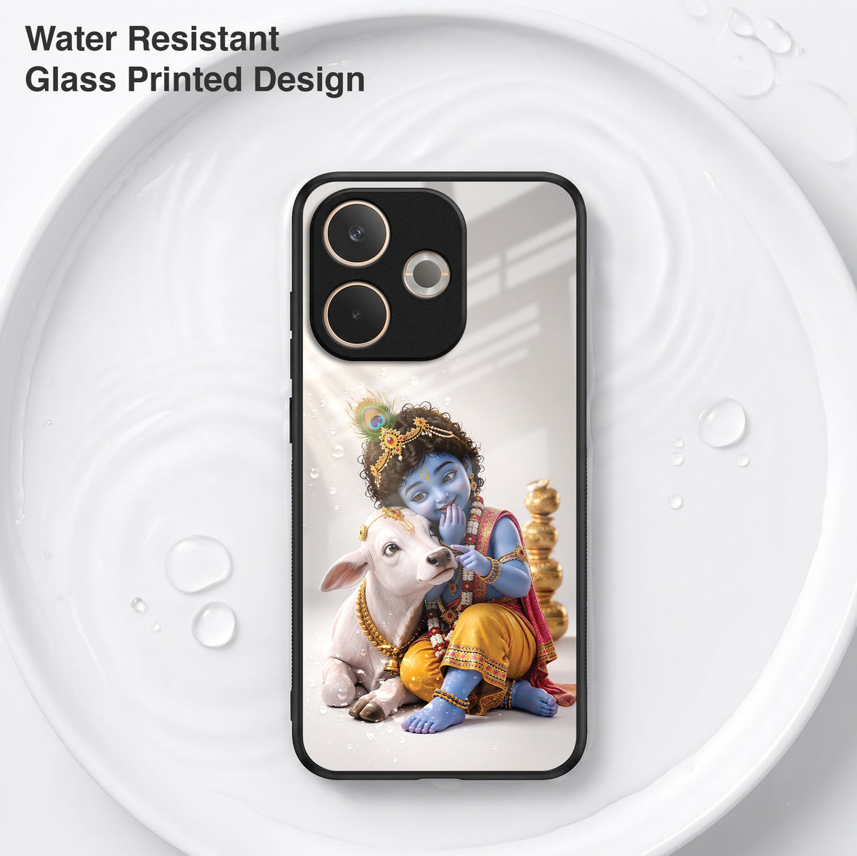 Oppo A5 Pro 5G Bal Krishna Blessings Acrylic Glass Back Case