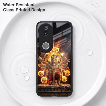Vivo V50 5G Lord Narasimha Acrylic Glass Back Case