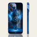 Vivo V70 5G Thunder Titan Lion Blue Electroplated Glass Phone Back Case