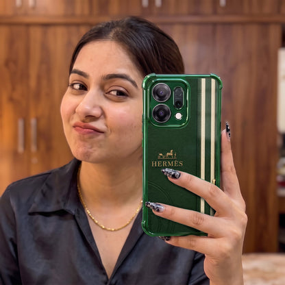 Oppo Reno 14 5G Hermes Paris Logo Airbags Printed Back Case
