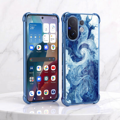 Vivo V60 5G Ocean Swirl Airbags Printed Back Case