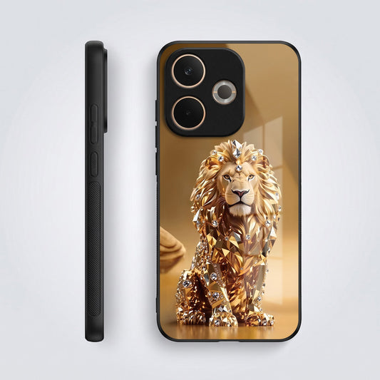 Oppo A5 Pro 5G Luxury Lion Acrylic Glass Back Case