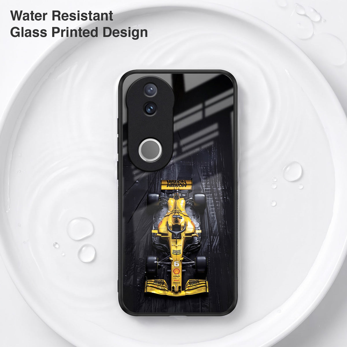 Vivo V50 5G F1 Racing Car Acrylic Glass Back Case
