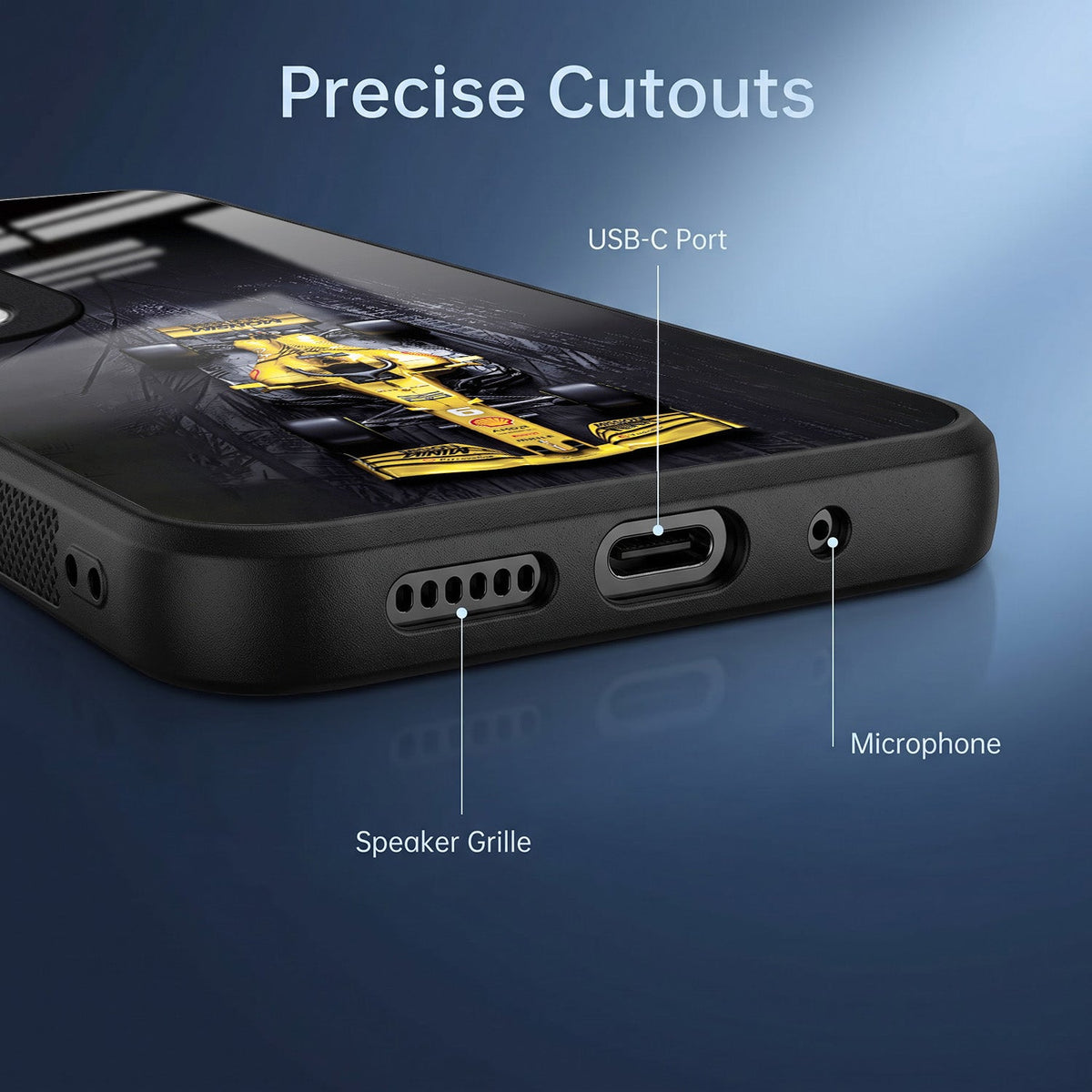Vivo V50 5G F1 Racing Car Acrylic Glass Back Case