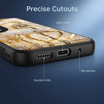 Vivo V50 5G Luxury Horse Texture Acrylic Glass Back Case