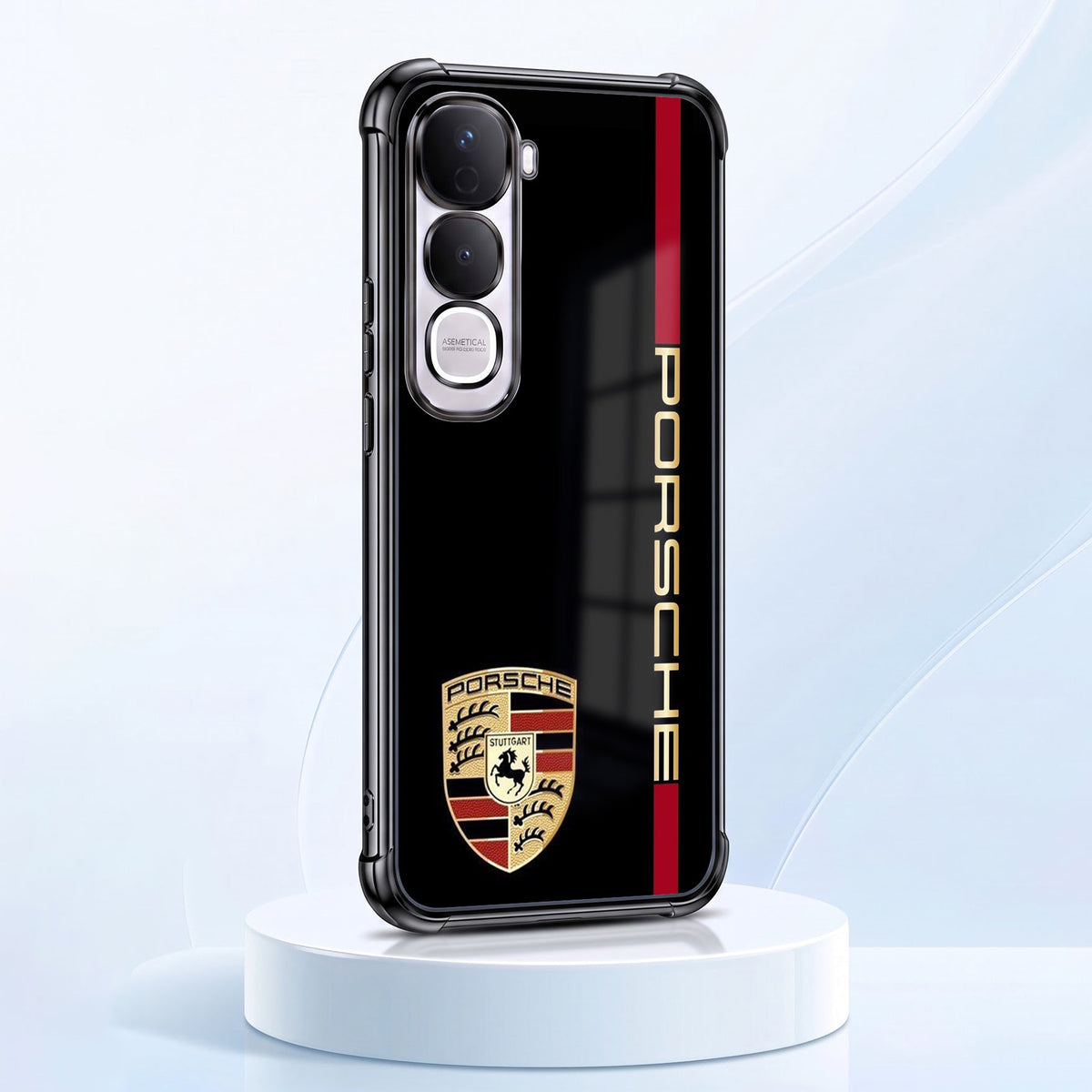 Vivo Y400 Pro 5G Premium Porsche Logo Airbags Printed Back Case