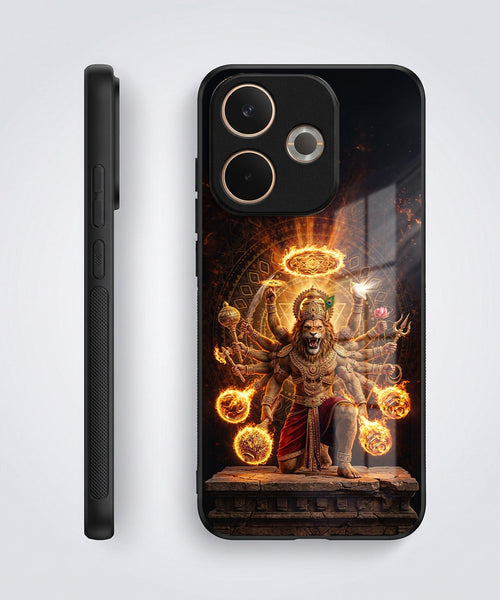 Oppo A5 Pro 5G Lord Narasimha Acrylic Glass Back Case