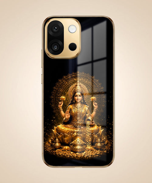 OnePlus 13s 5G Golden Maa Lakshmi Gold Electroplated Glass Phone Back Case