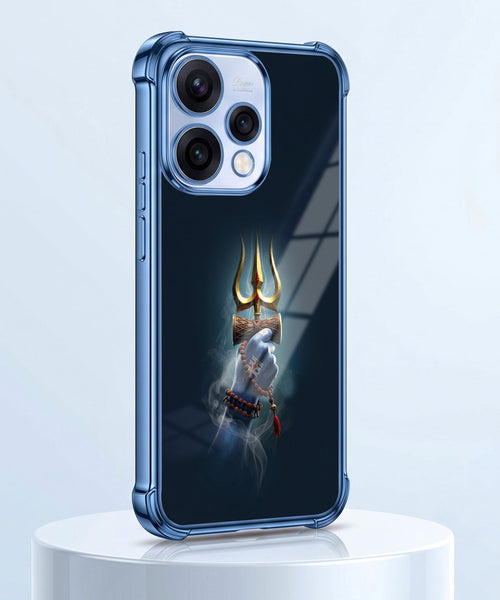 Oppo Reno 15 5G Premium Golden Trishul Airbags Printed Back Case