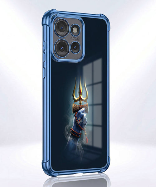 Motorola Edge 50 5G Premium Golden Trishul Airbags Printed Back Case