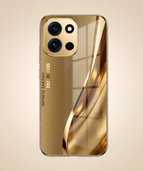 OnePlus Nord 6 5G Luxury Infinity Energy Gold Electroplated Glass Phone Case