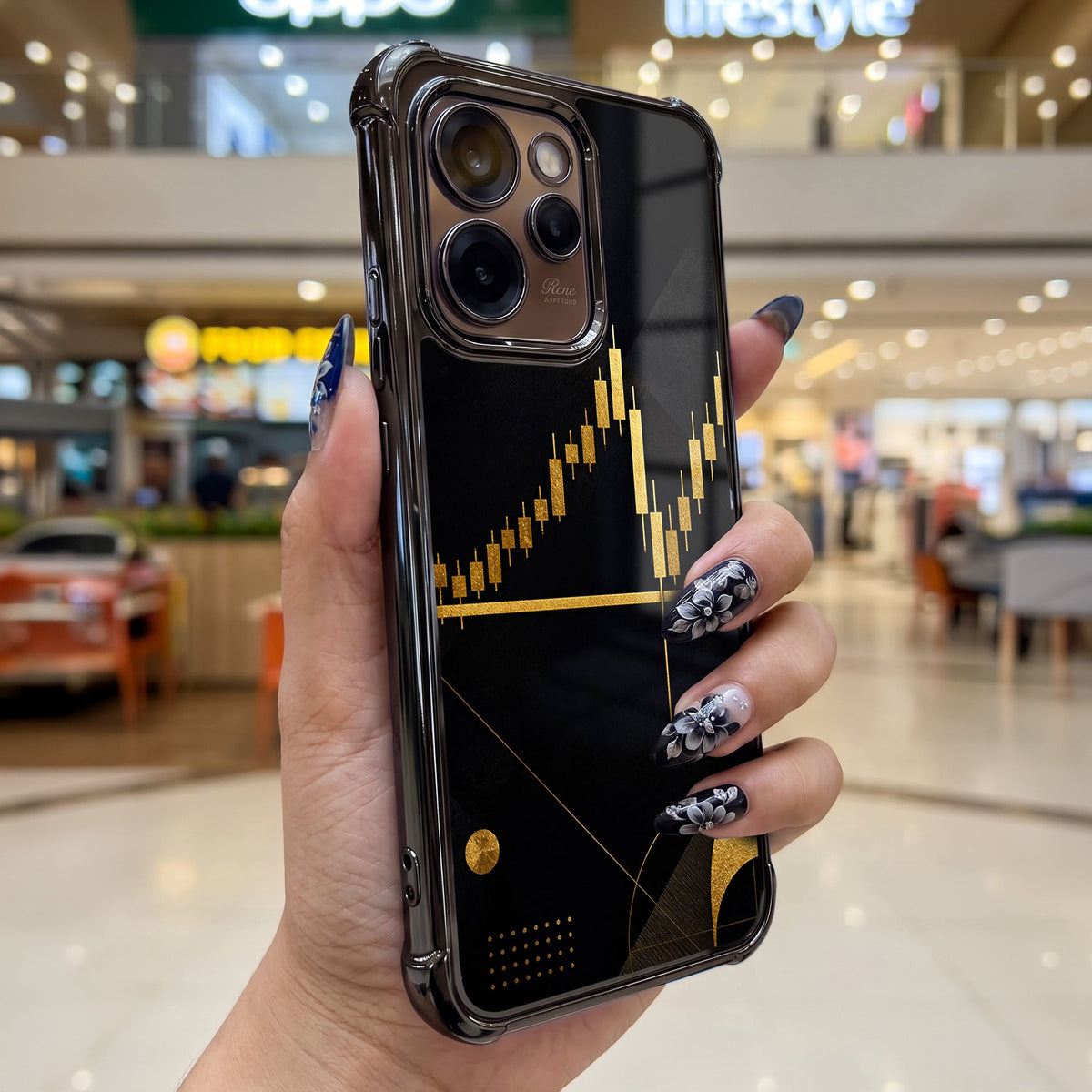 Oppo Reno 15 Pro Mini 5G Trading Candles Airbags Printed Back Case