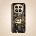 Redmi Note 15 Pro+ 5G Golden BMW Gold Electroplated Glass Phone Back Case