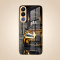 Vivo V70 FE 5G Golden BMW Gold Electroplated Glass Phone Back Case